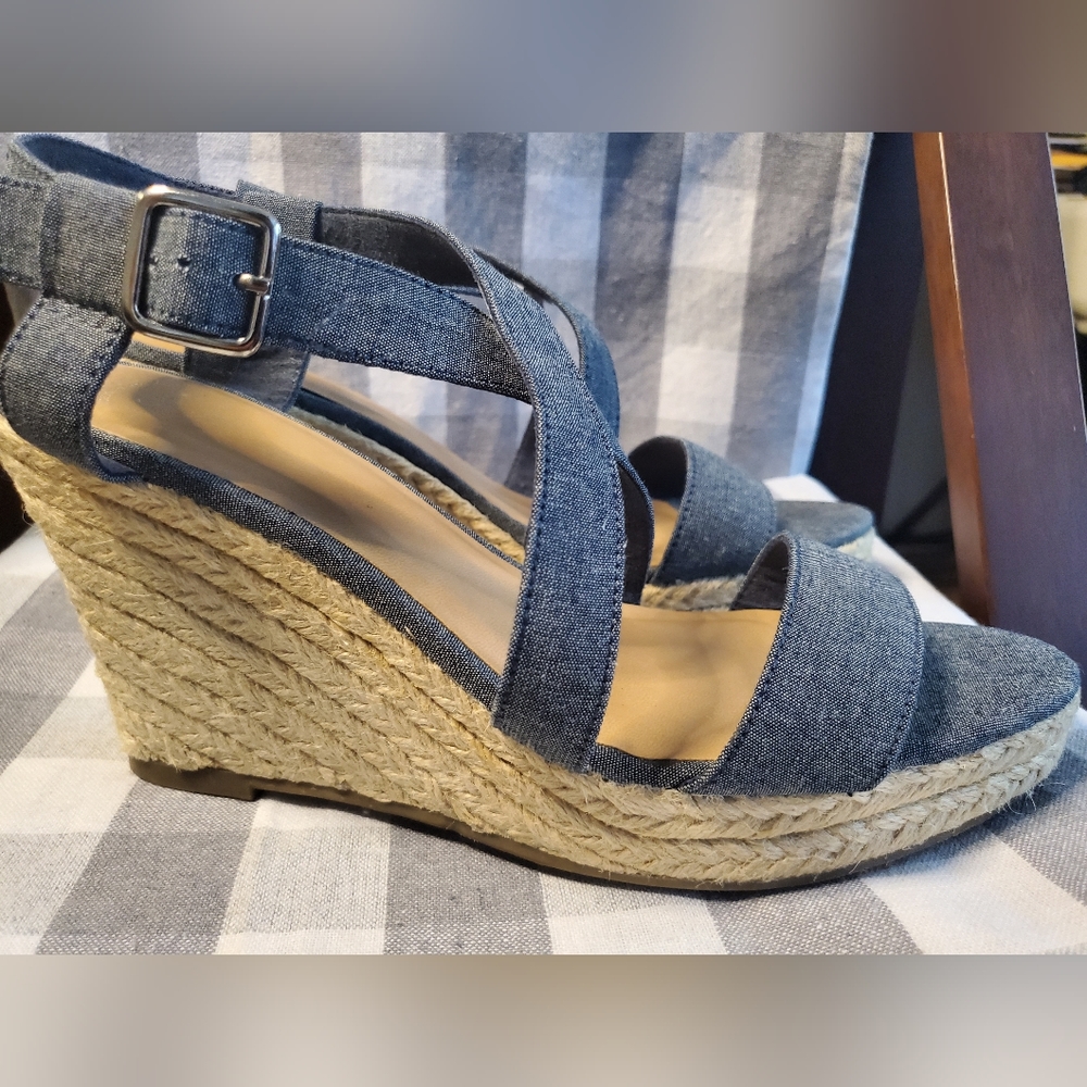 Gap Denim Espadrille Style Sandals View 5